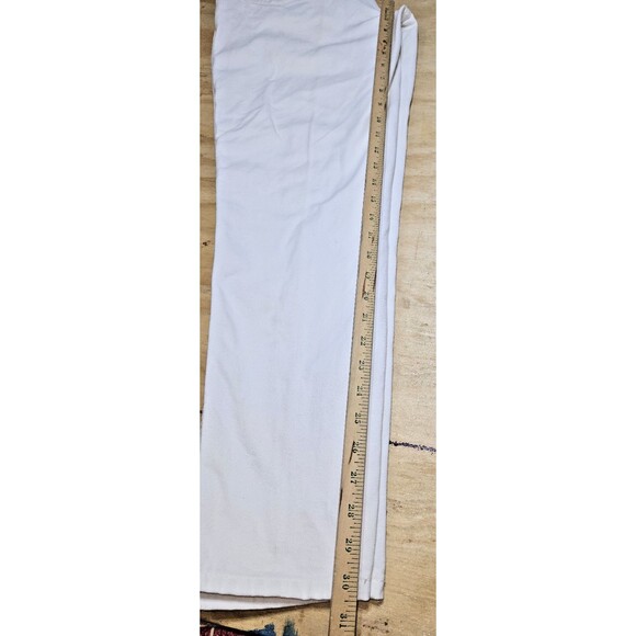 Vintage Gitano White Denim Jeans 14 long Women high Rise tapered leg - Picture 11 of 14